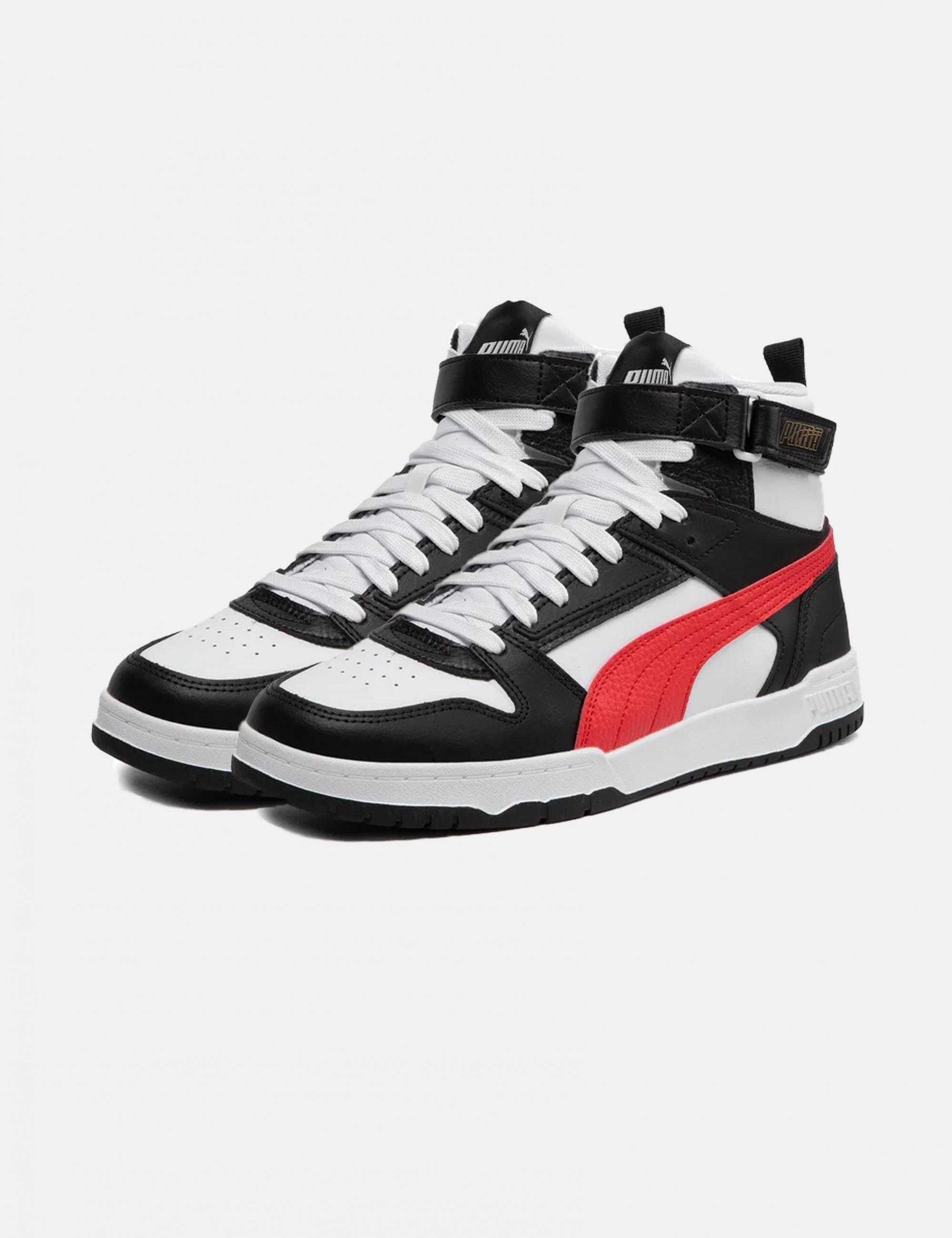 PUMA BUTY RBD GAME PUMA WHITE-HIGH RISK RED-PUMA B