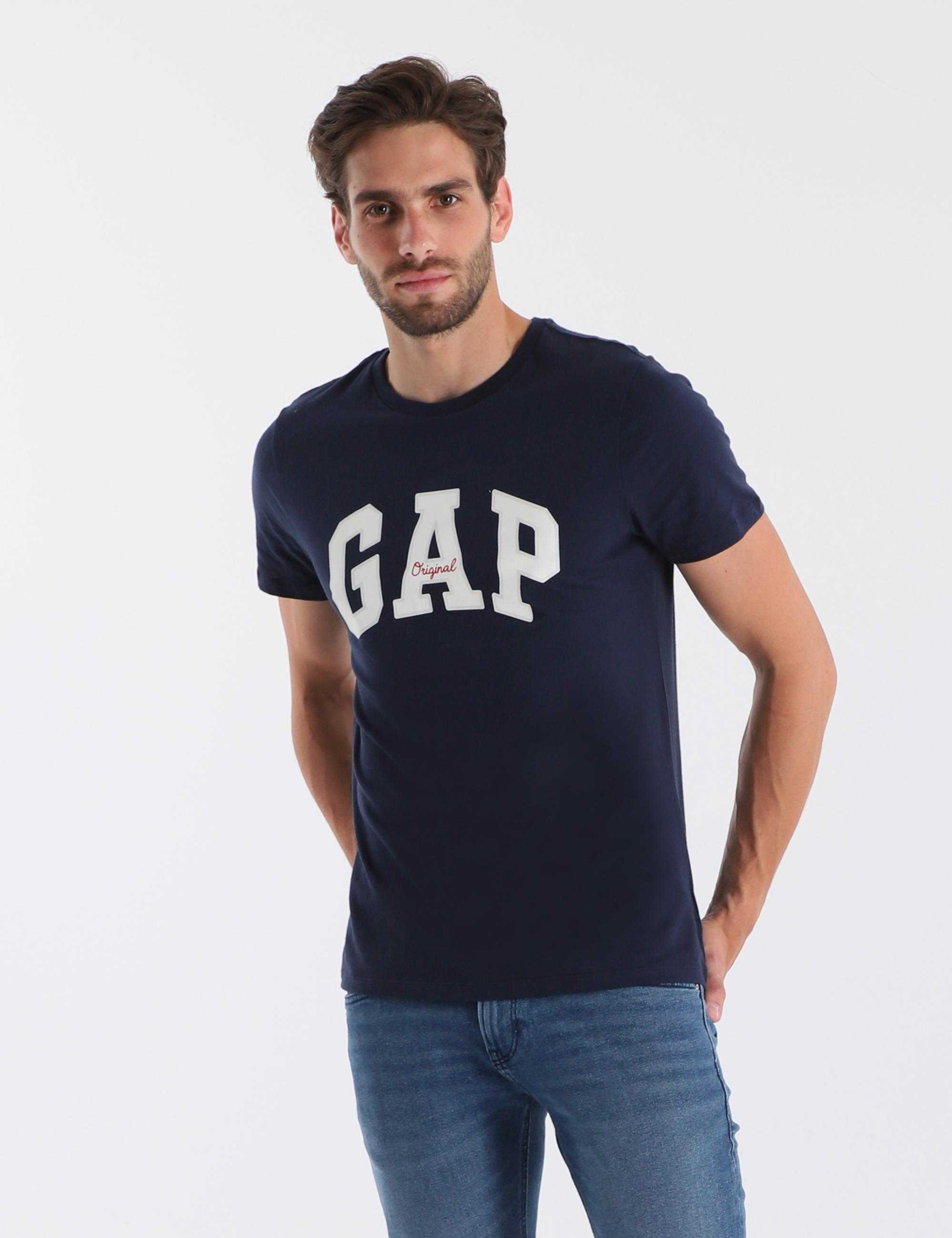 Gap t-shirt v-logo orig arch navy