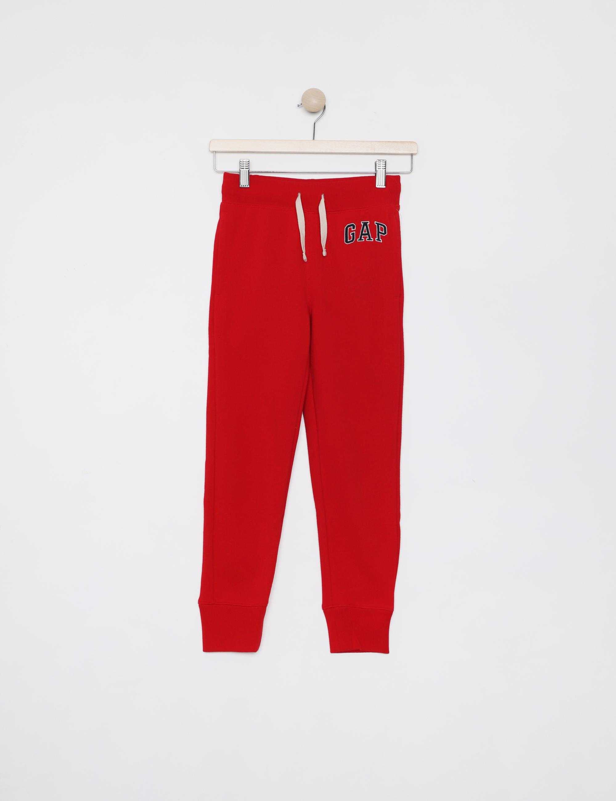 Gap spodnie v-heritage logo jogger red