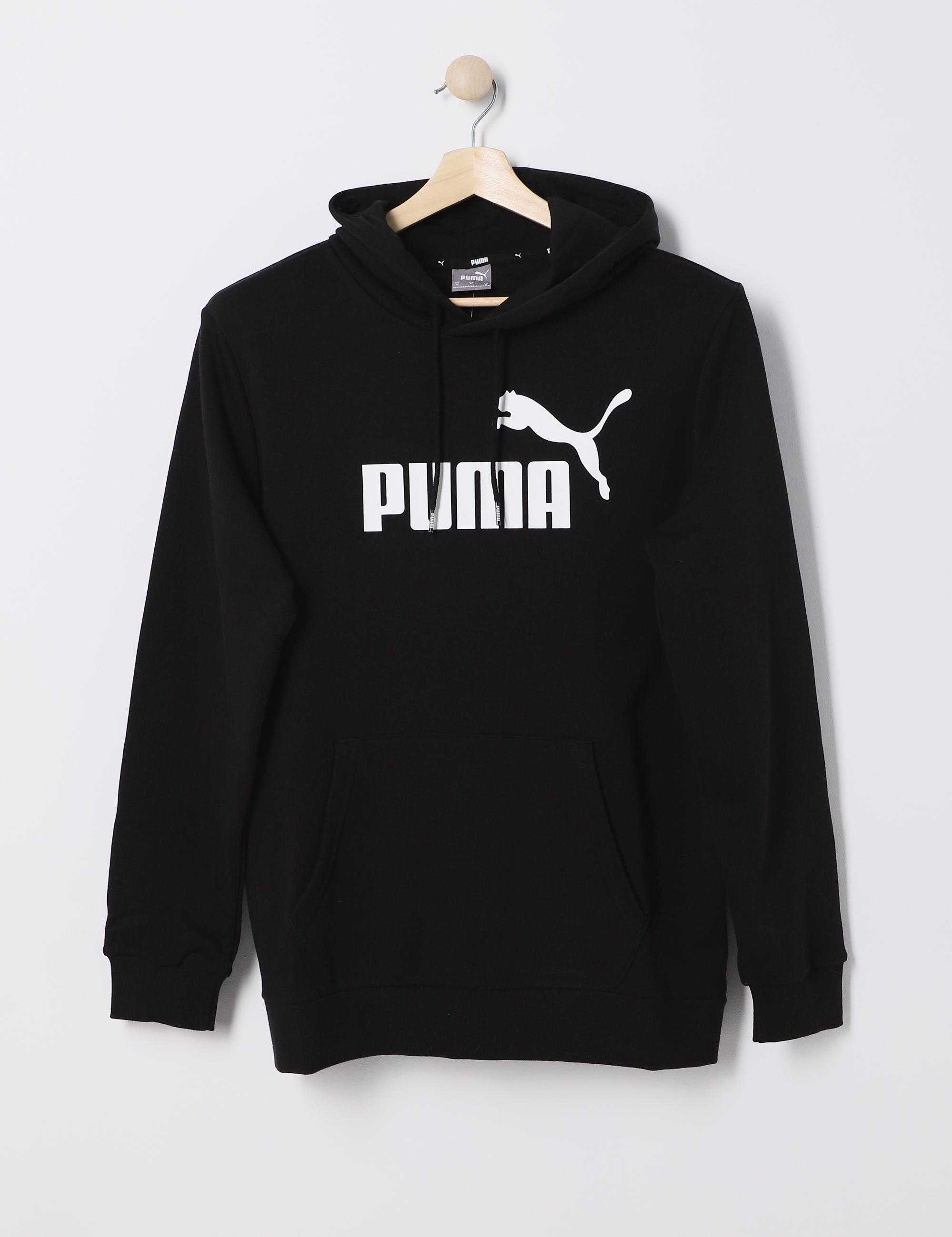 Puma bluza ess big logo hoodie tr black