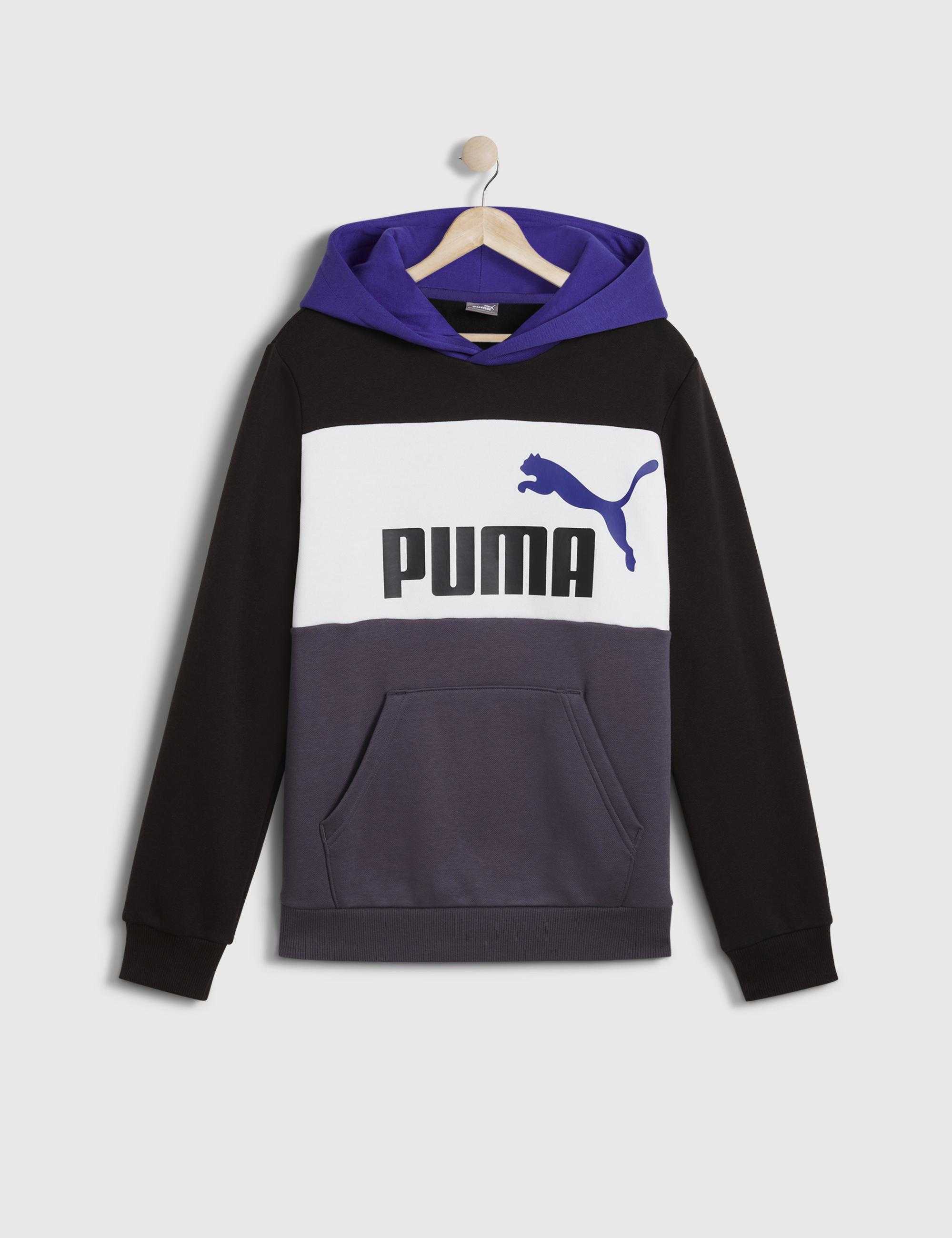 PUMA BLUZA ESS BLOCK HOODIE FL B