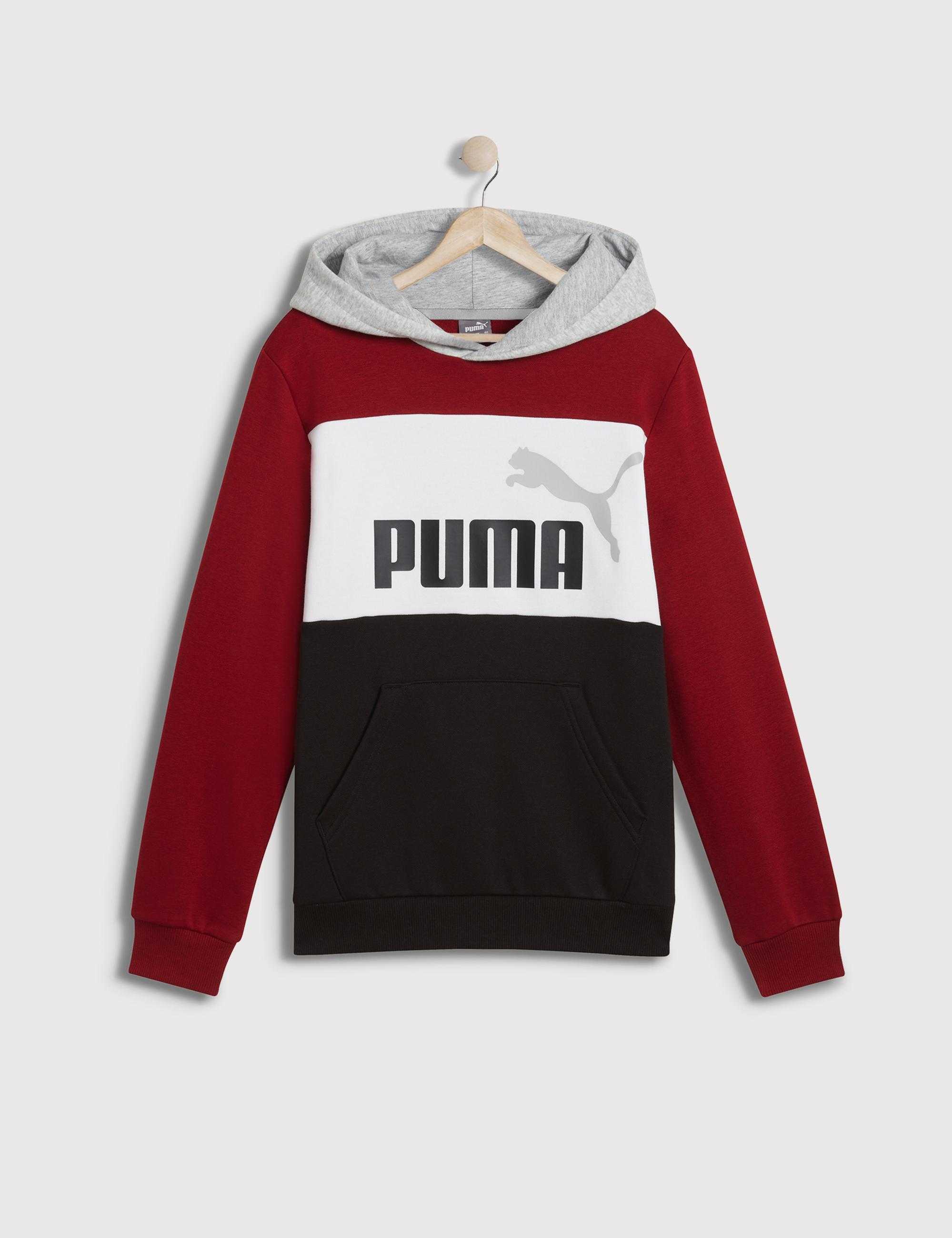 PUMA BLUZA ESS BLOCK HOODIE FL B