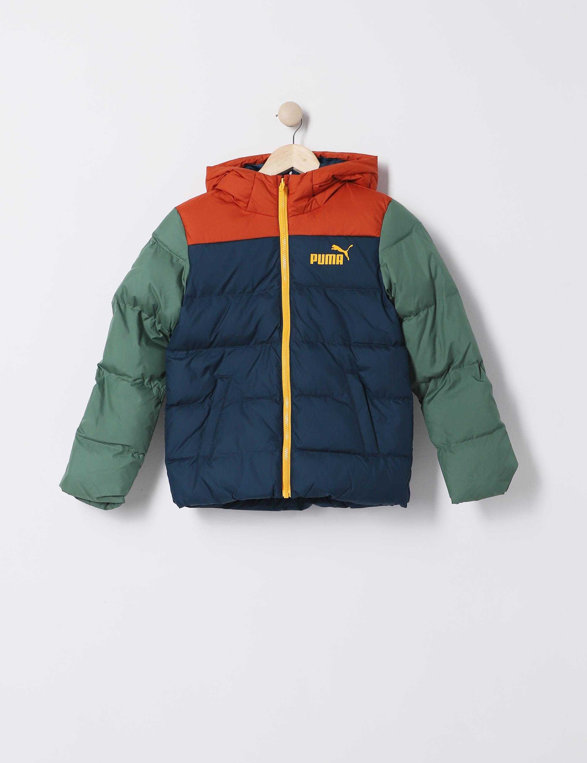 Puma kurtka zimowa colourblock polyball hooded jacket warm