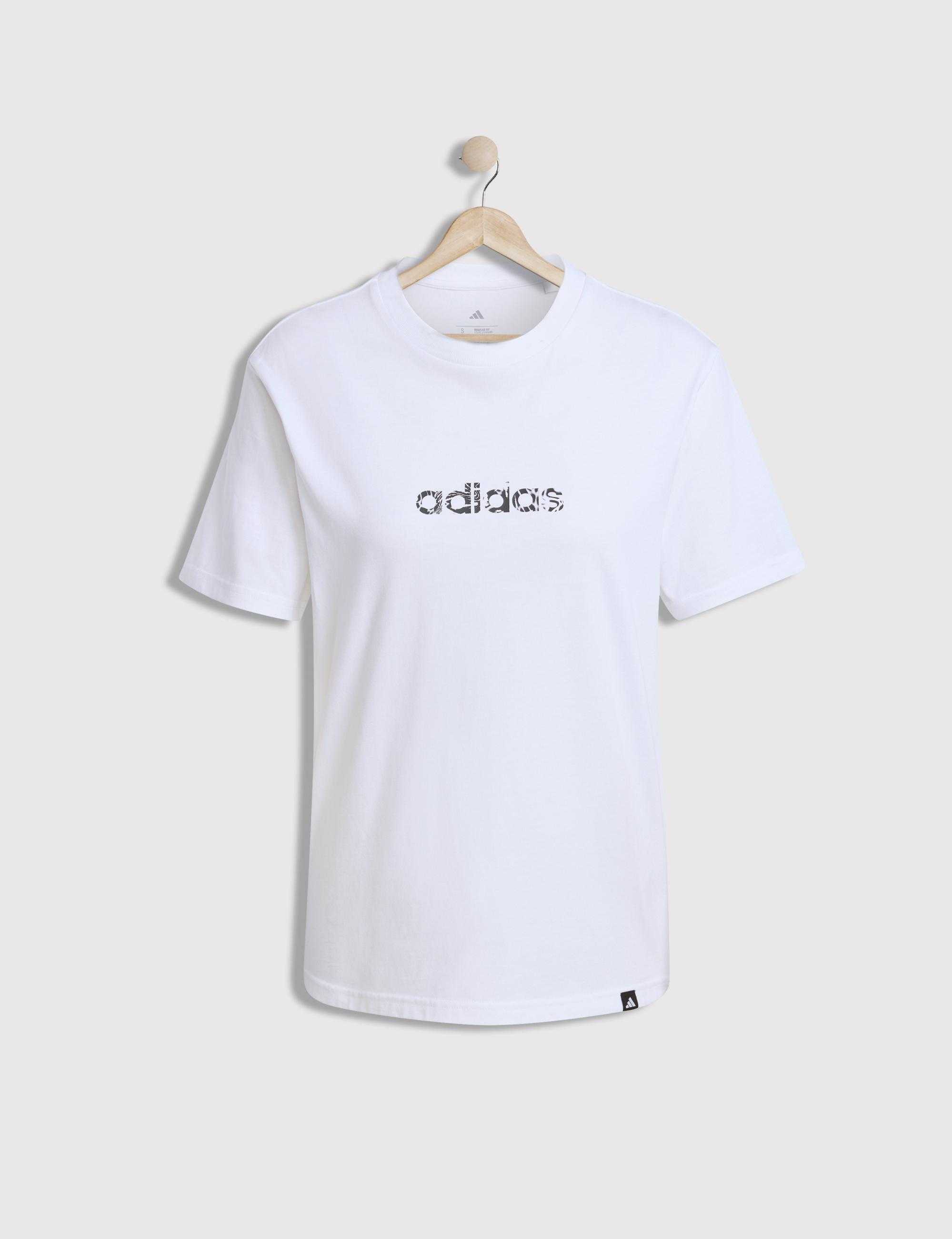 Adidas t-shirt  w c camo lin t  white