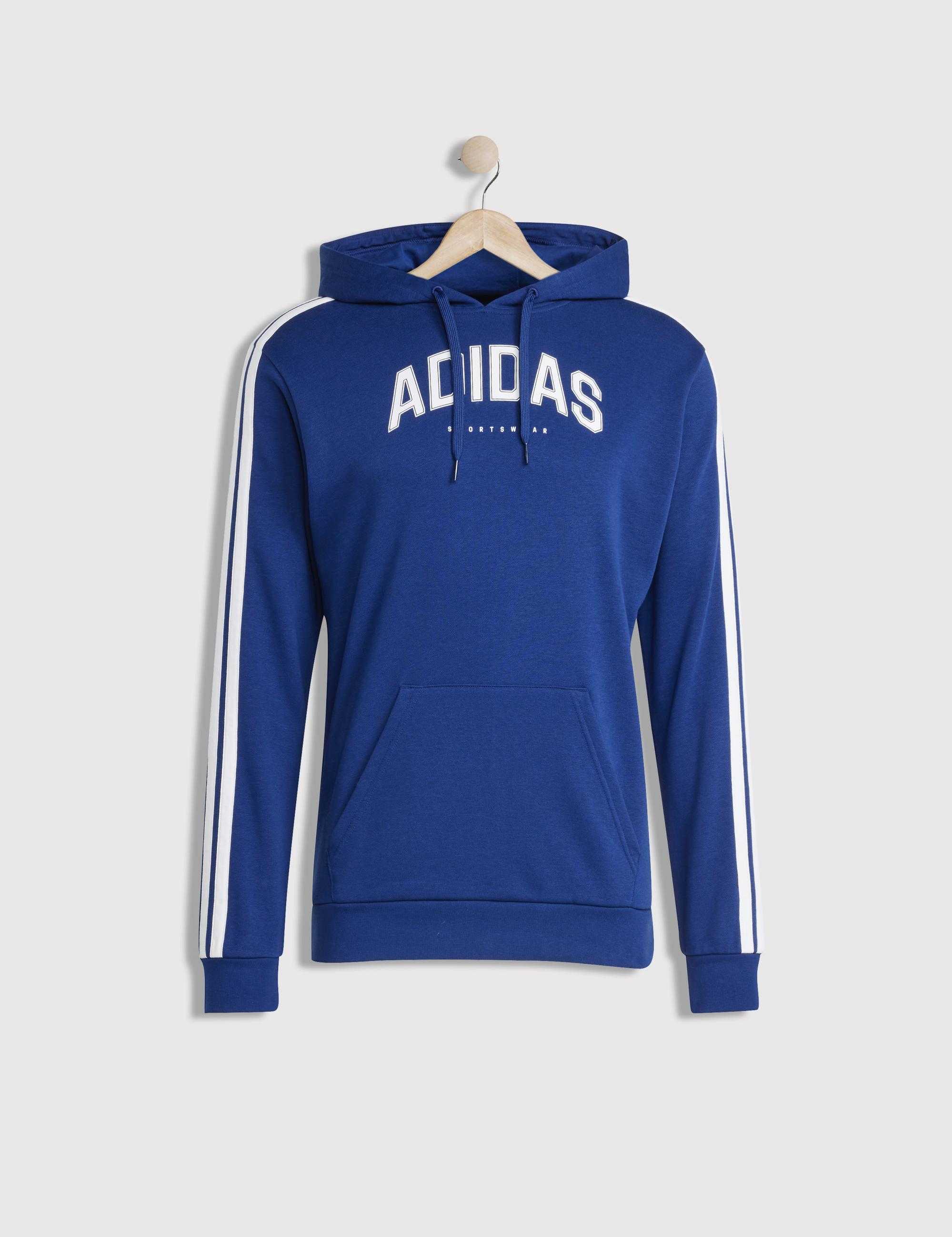 Adidas bluza m c colleg hood  dkblue