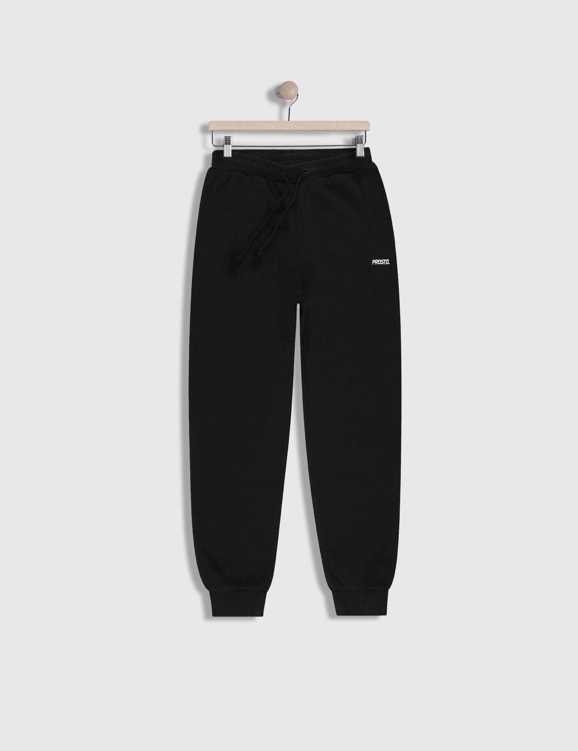 PROSTO SPODNIE DŁUGIE SWEATPANTS BASIC BLACK