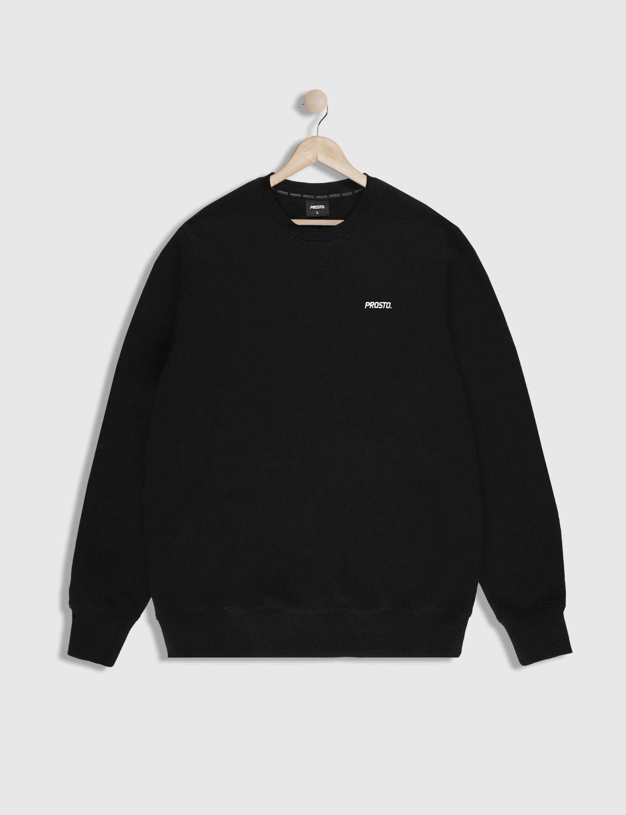 PROSTO SWEATSHIRT CREWNECK BASIC BLACK