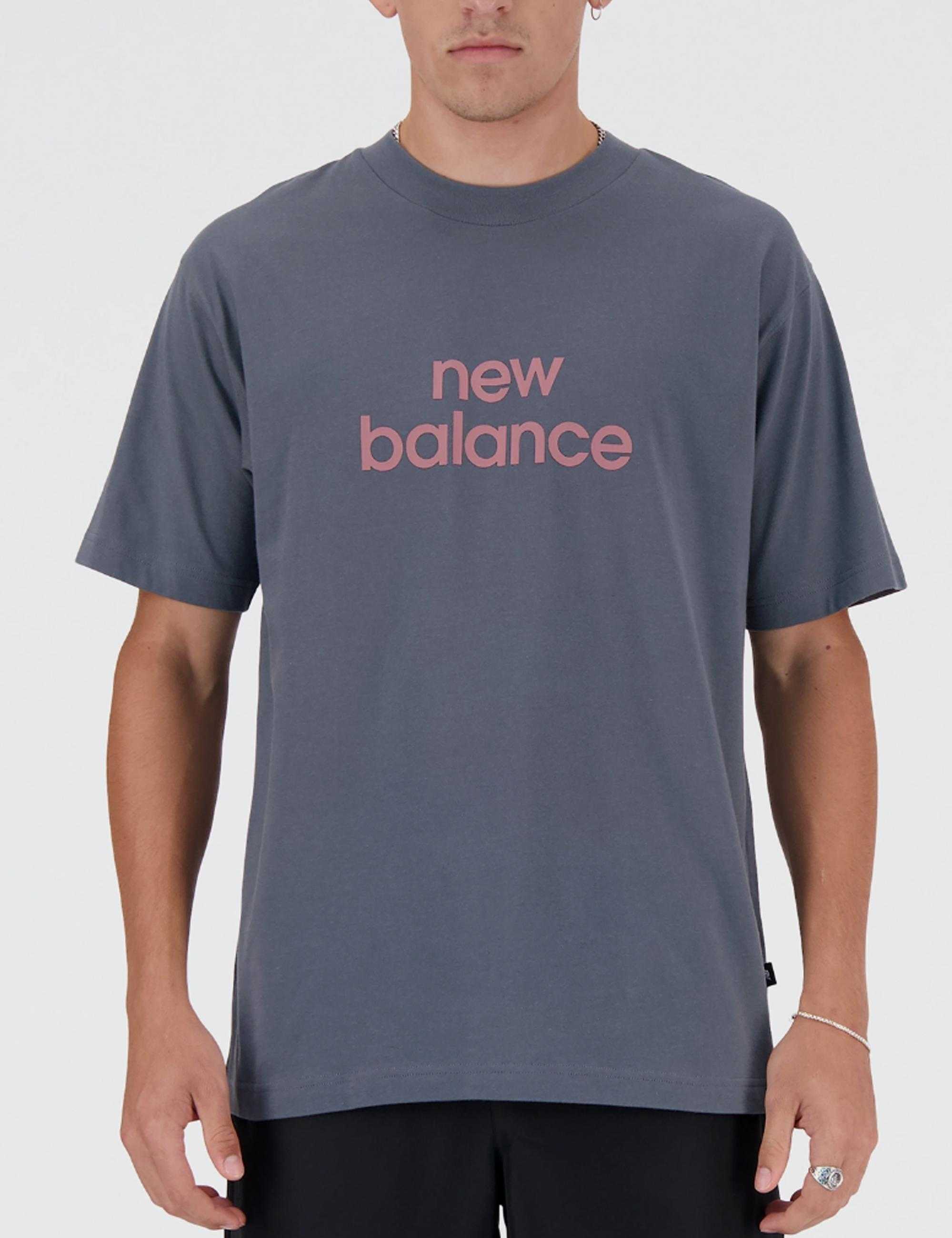 NEW BALANCE T-SHIRT NEW BALANCE LINEAR LOGO RELAXED TEE